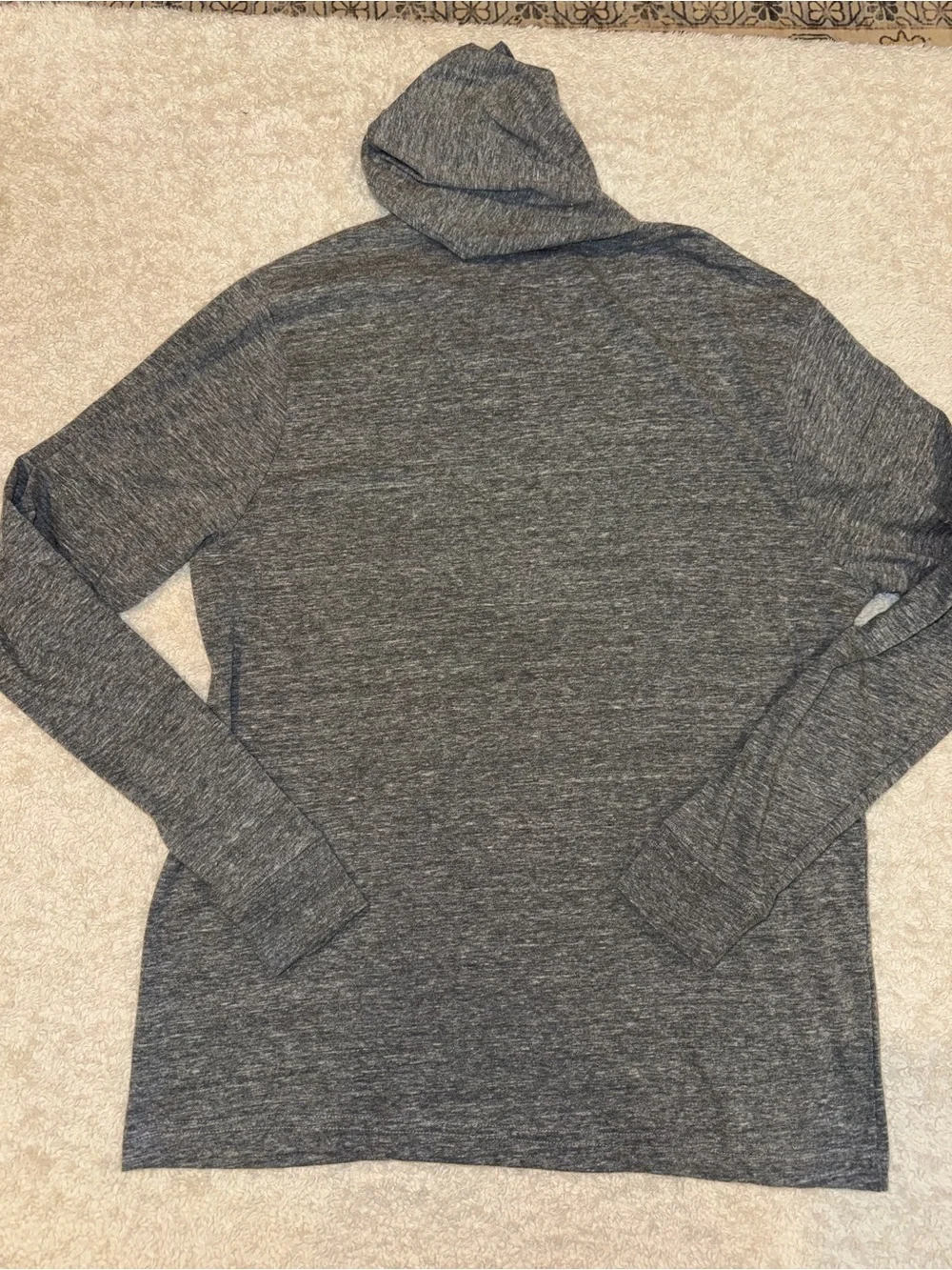 University of Kansas Gray lightweightHoodie with 'SELF MADE'
